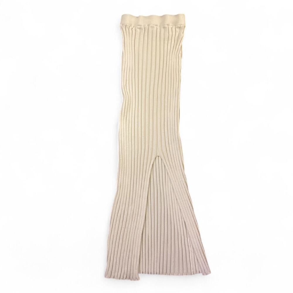 Sincerely Jules cream ribbed tube style skirt women sz XS